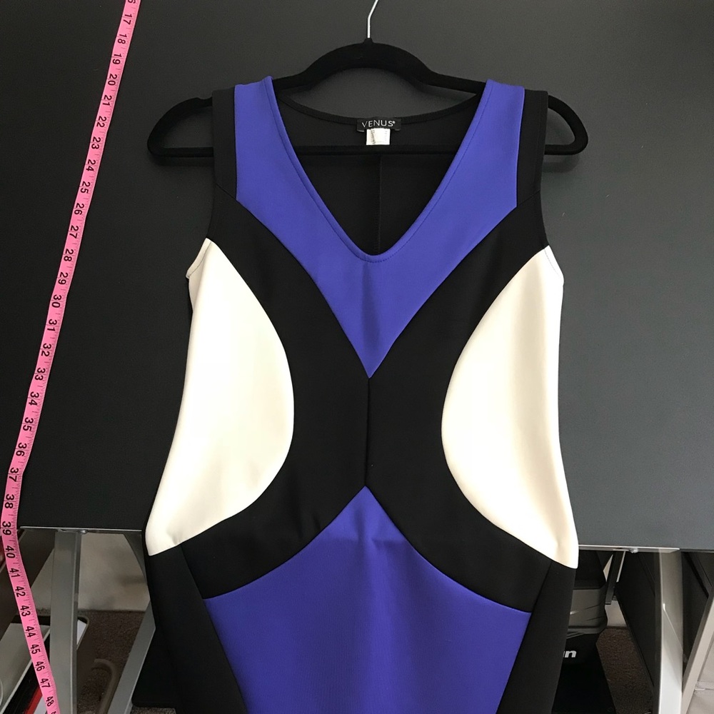 Blue and White Cocktail Dress